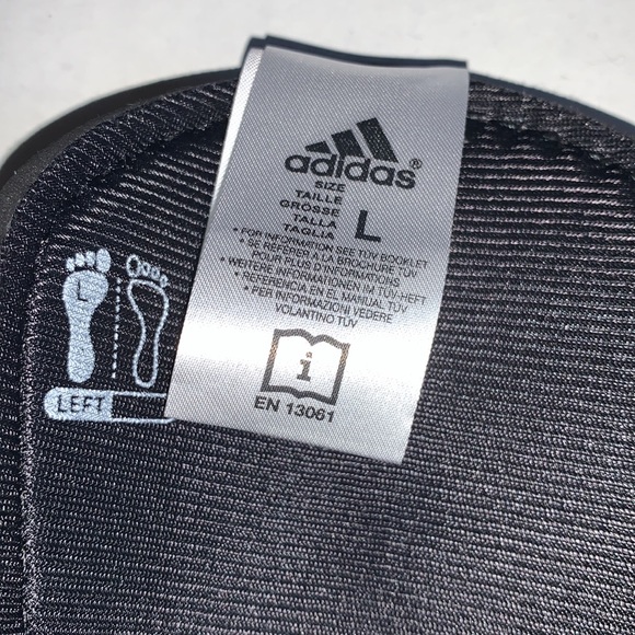 NEW ADIDAS performance Predator Replique DS Shin Guard Silver Gold Large - Picture 5 of 11